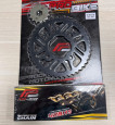 Bộ nhông sên dĩa Pro-Bike tán đúc vàng đen cho Winner (44T) 428HS