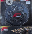 Bộ nhông sên dĩa Pro-Bike tán đúc vàng đen cho Exciter 155 (46T) 428HS