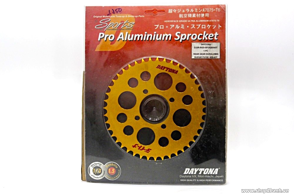 Dĩa tải daytona cnc raider 150 satria f 150 belang 150 fx 125 sport 150 43t răng - 4