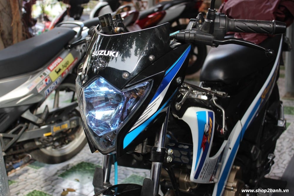 Chóa đèn xanh limited satria fu150 raider 150 2013 indo new 100 - 2