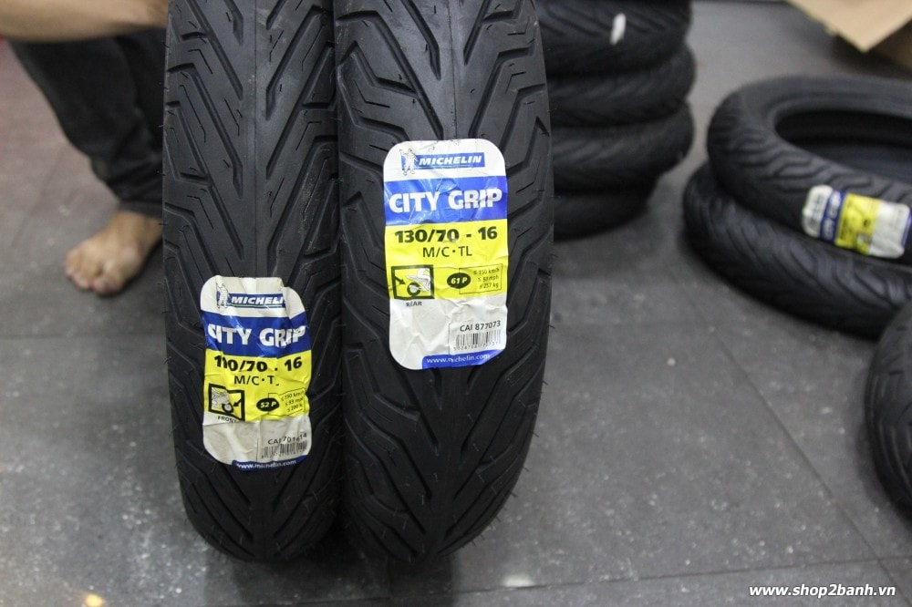 Vỏ michelin city grip 11070-16 và michelin city grip 13070-16 - 1