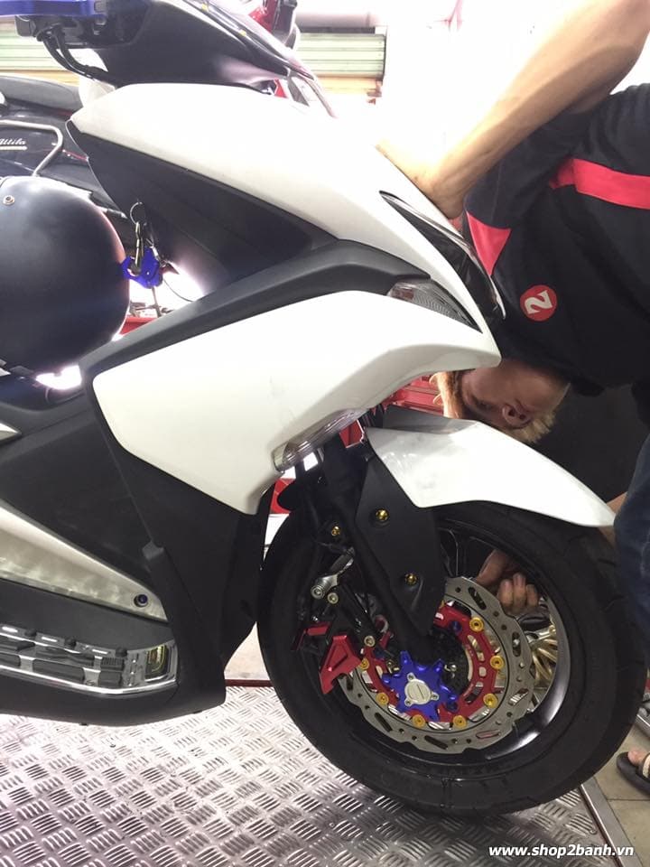 Đĩa thắng boushi 270mm luôn pat cnc cho yamaha nvx - 3