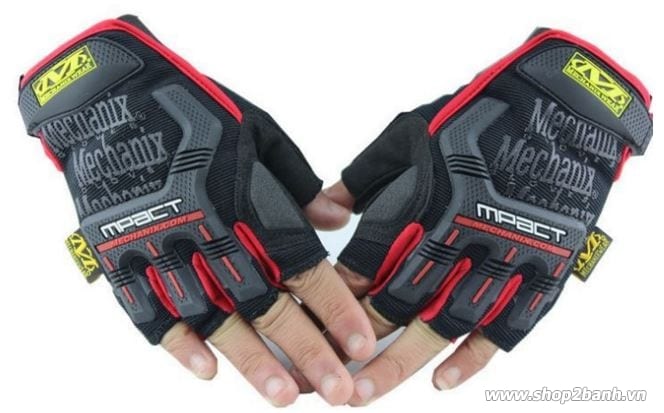 Găng tay bảo hộ cụt ngón mechanix mpact - 1