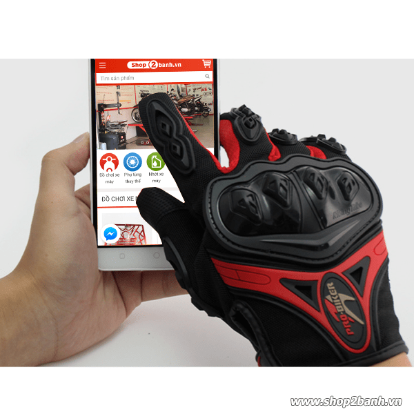 Găng tay bảo hộ cảm ứng điện thoại pro biker chính hãng - 1