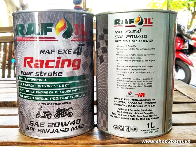 Nhớt raf oil racing 20w40 1l - 2