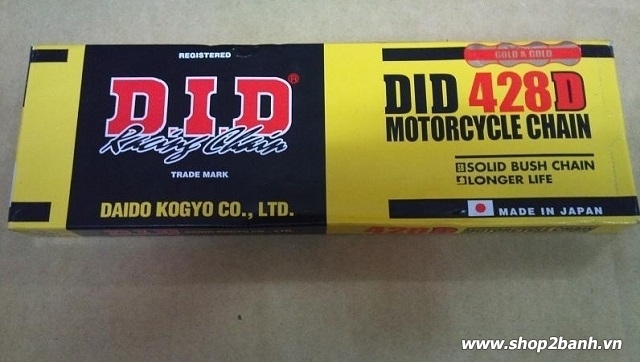 Sên vàng did 428d 130 mắt 9mm - 1