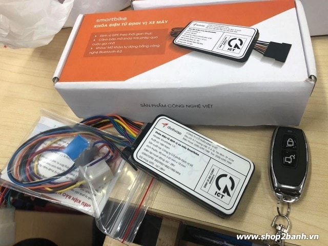 Khoá chống trộm xe máy smartbike điều khiển bằng điện thoại và remote - 1