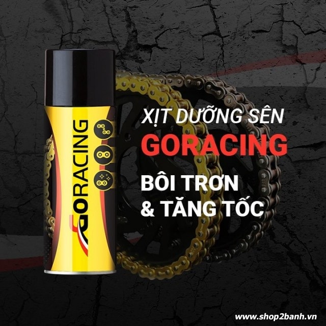 Chai xịt bôi trơn sên goracing - 1