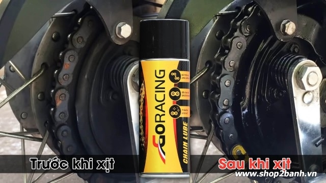Chai xịt bôi trơn sên goracing - 2