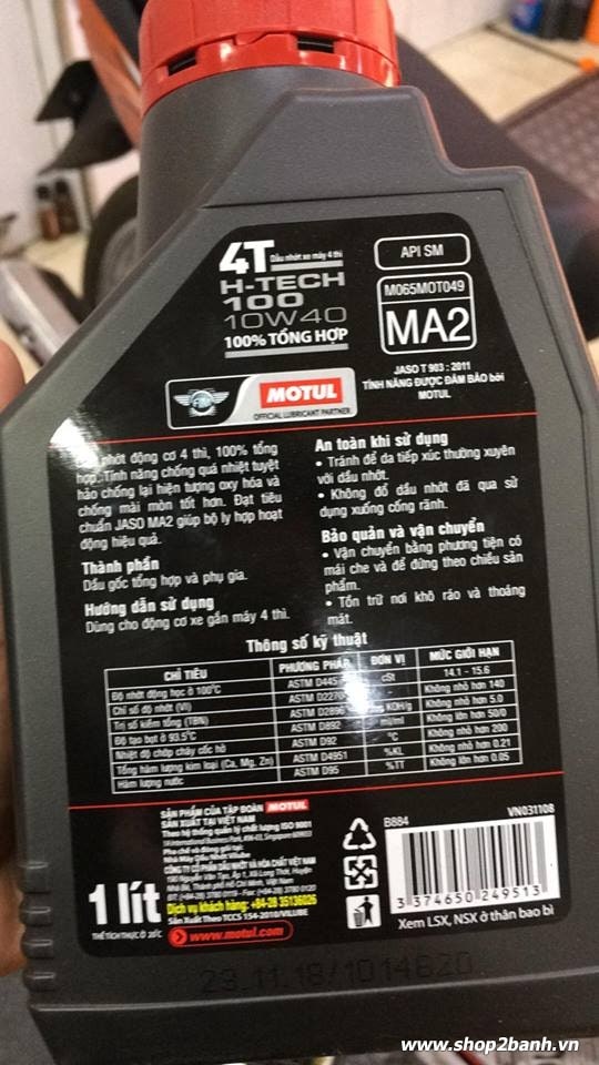 motul h-tech 100 4t 10w40 - 2