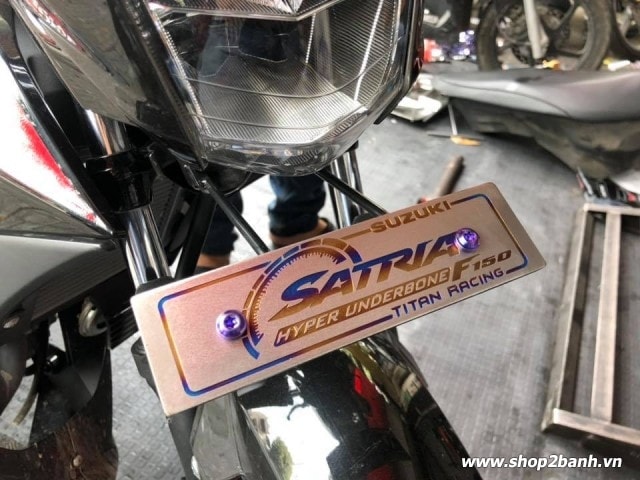 Bảng tên xe titan loại dày cao cấp cho vario click satria sonic - 5