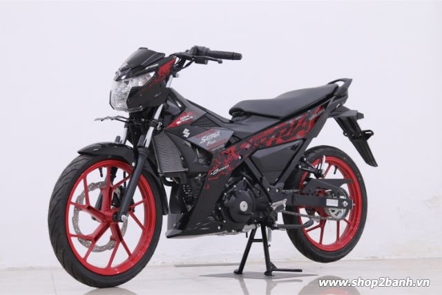 Xe suzuki satria f150 đen mâm đỏ nhập khẩu indo 2019 - 2