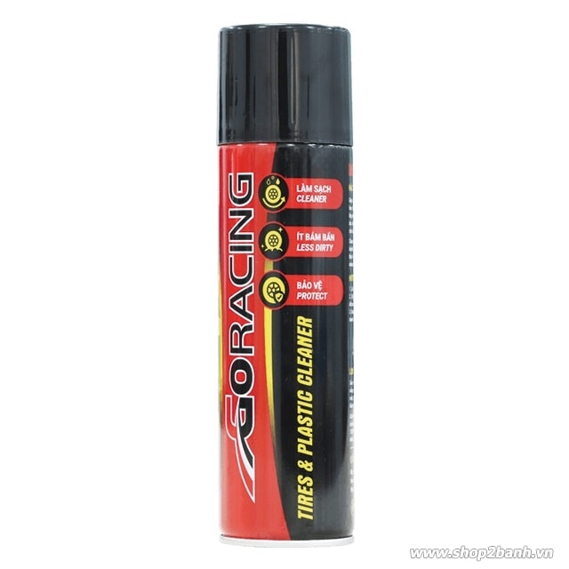 Chai xịt làm sạch dàn nhựa nhám vỏ xe goracing - 1