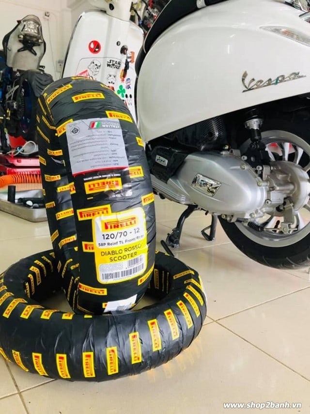 Vỏ pirelli 12070-12 diablo rosso scooter - 1