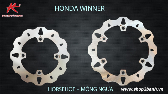 Đĩa thắng sau k-driven móng ngựa chính hãng cho honda winner - 1