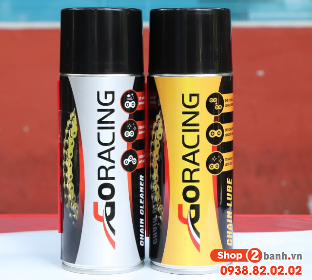 Chai xịt bôi trơn sên goracing - 3