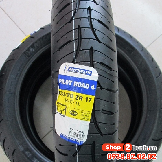 Vỏ michelin pilot road 4 12070zr17 cho phân khối lớn - 2