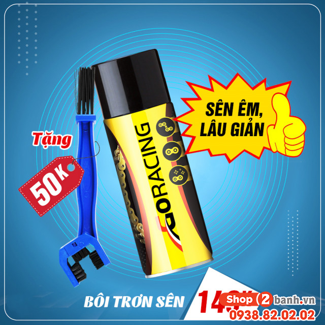 Chai xịt bôi trơn sên goracing - 2