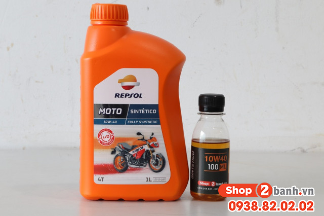 Nhớt chiết lẻ repsol moto sintetico 4t 10w40 100ml - 2