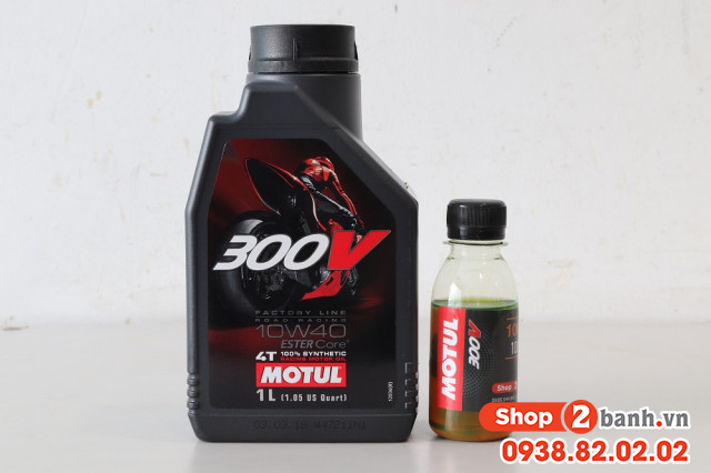 Nhớt chiết lẻ motul 300v factory line 10w40 100ml - 2