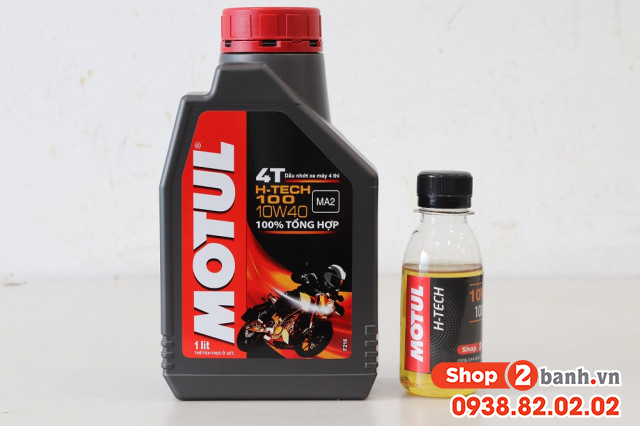 Nhớt chiết lẻ motul h-tech 100 4t 10w40 100ml - 2