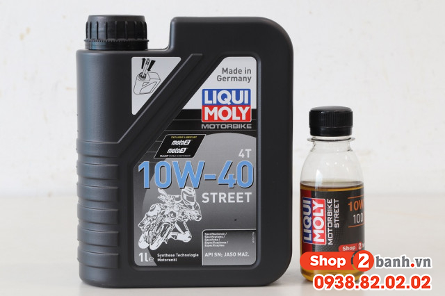 Nhớt chiết lẻ liqui moly motorbike street 4t 10w40 100ml - 2
