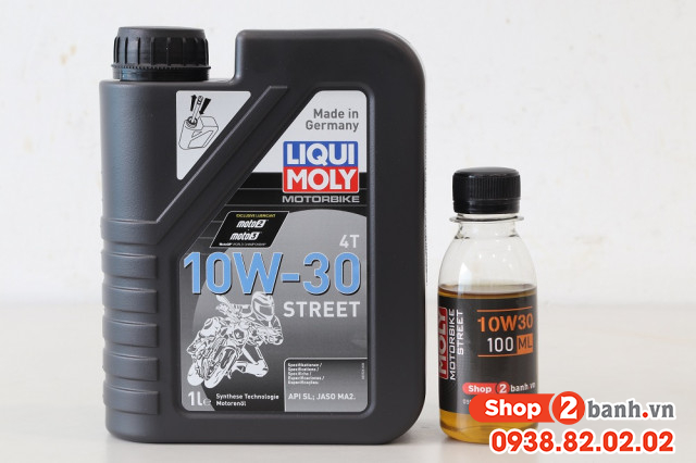 Nhớt chiết lẻ liqui moly motorbike street 4t 10w30 100ml - 2