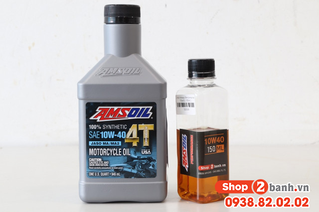 Nhớt chiết lẻ amsoil 10w40 performance 150ml - 2