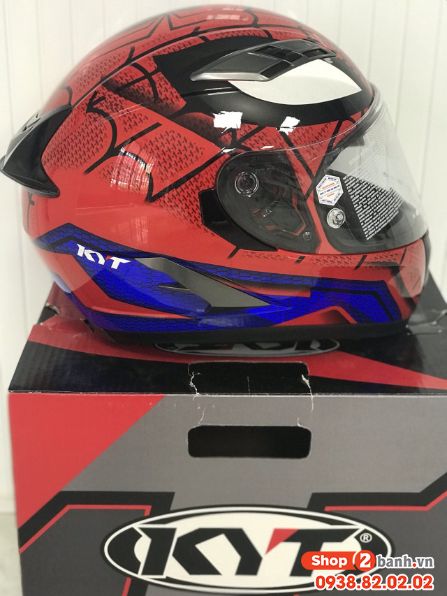 Nón bảo hiểm fullface kyt falcon spider man chính hãng - 1