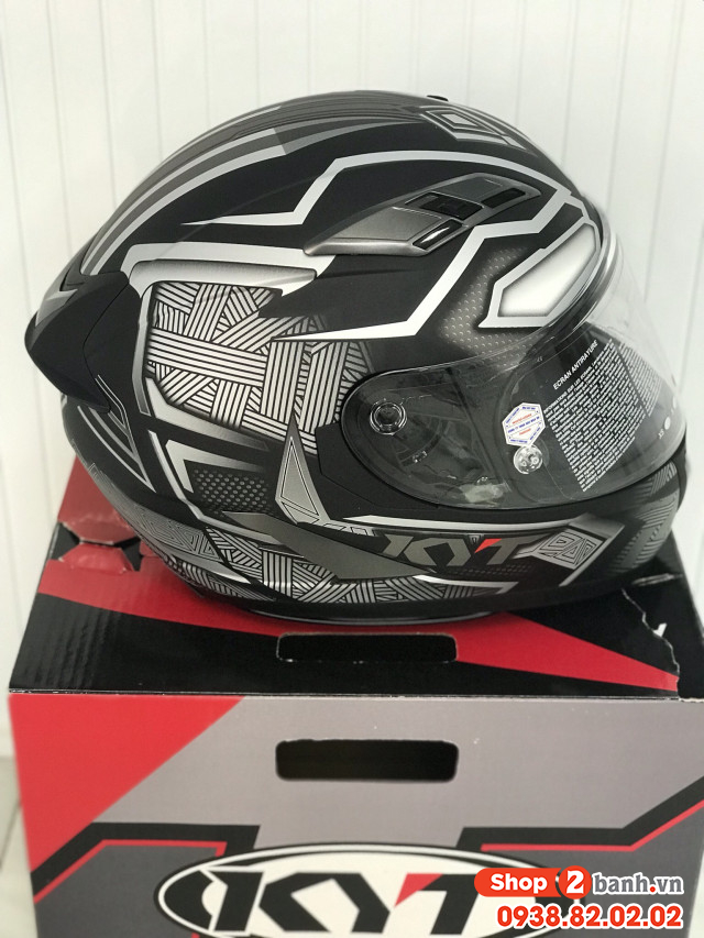 Nón bảo hiểm fullface kyt falcon black panther chính hãng - 1