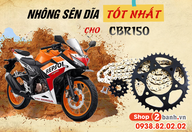 Chọn mua nhông sên dĩa xe cbr150 nên thay loại nào tốt - 1
