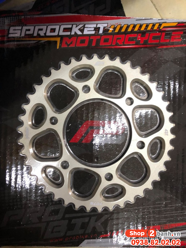 Dĩa nhôm probike 7075 a9 cho exciter 42t - 1