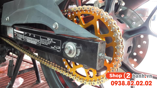 Dĩa tải nhôm 7 cnc cho exciter 150 size 43t - 2