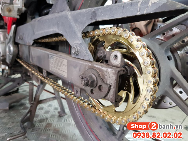 Nhông sên dĩa did vàng cho exciter 135 - 5