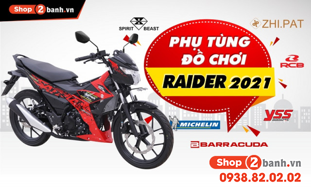 Raider 150 Fi độ chất ngất ngây với đồ chơi hiệu của biker Việt