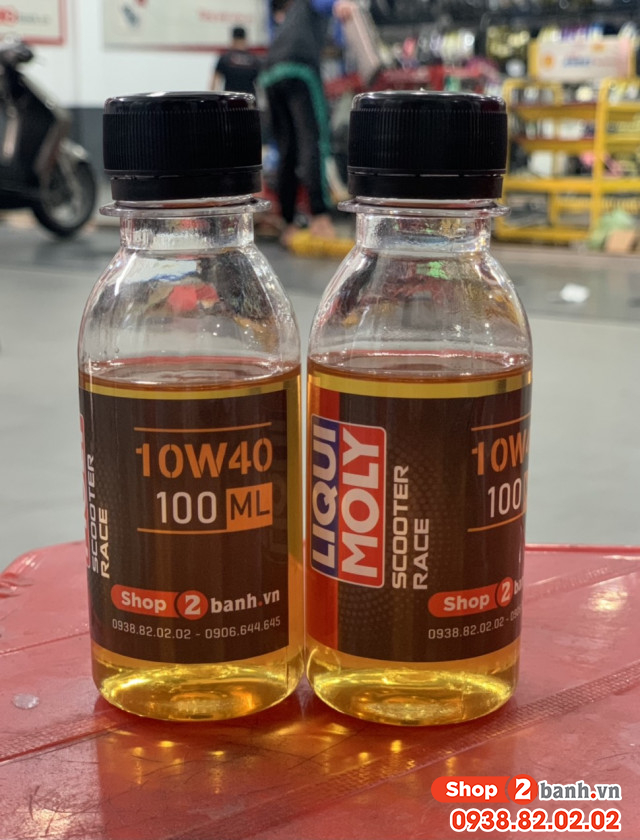 Nhớt chiết lẻ liqui moly scooter race 10w40 100ml - 1