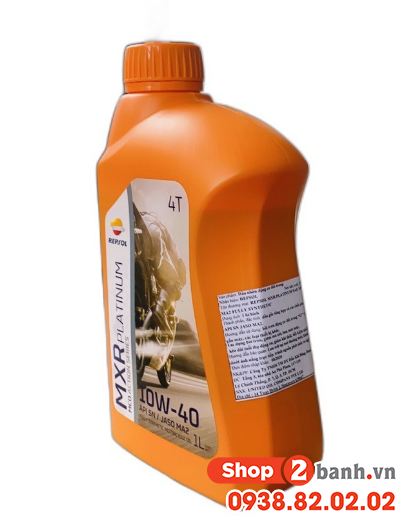Nhớt repsol mxr platium 10w40 1l - 4