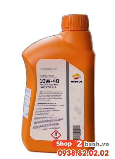 Nhớt repsol mxr platium 10w40 1l - 3