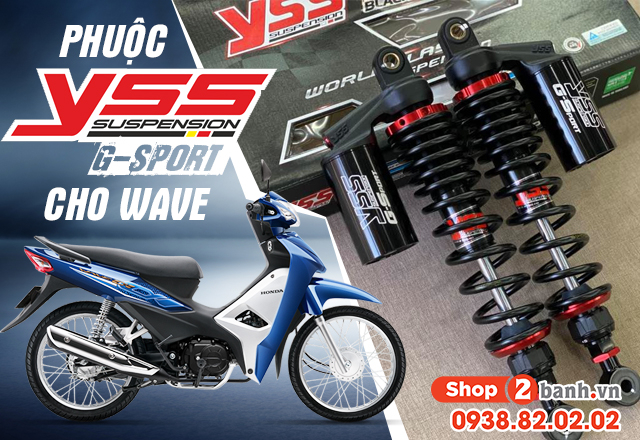 Phuộc YSS Wave S110cc Wave RSX G Sport New 2019 Black Series Thái Lan   Shopee Việt Nam