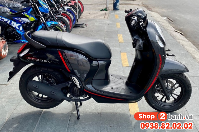 Xe honda scoopy không smartkey đen sporty 2022 nhập khẩu indo - 2