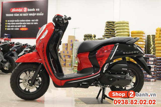 Xe honda scoopy không smartkey đỏ sporty 2022 nhập khẩu indo - 1