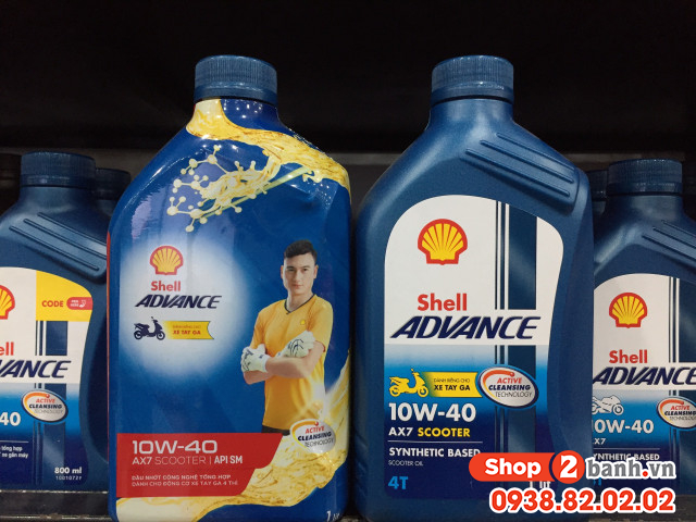 Shell advance ax7 scooter 10w40 1l - 1