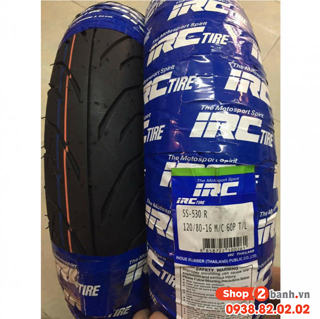 Cặp vỏ irc ss-530r chính hãng thái lan cho honda sh - 1
