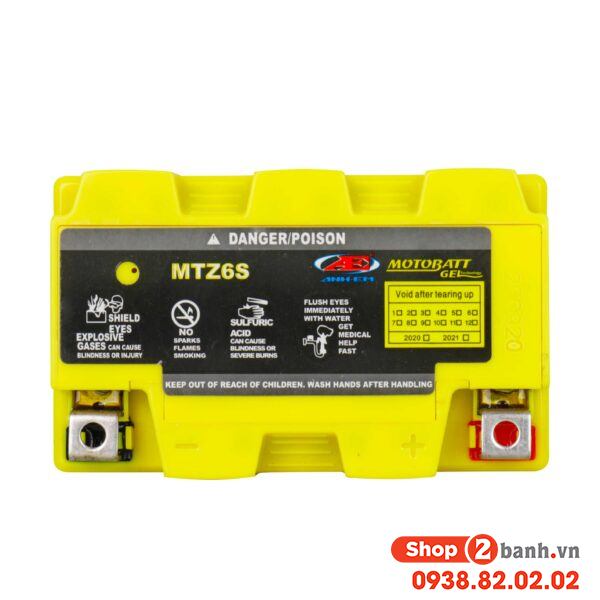 Bình ắc quy gel motobatt mtz6s - 1