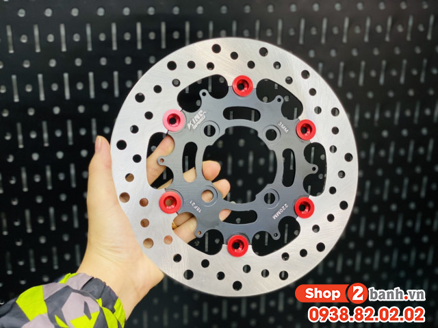 Đĩa thắng kingspeed moto 3 version 2 size 220mm 4 lỗ cho ab wave future - 1