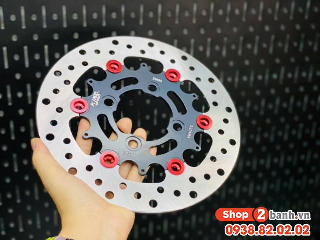 Đĩa thắng kingspeed moto 3 version 2 size 220mm 4 lỗ cho ab wave future - 2