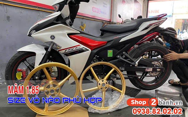 Mâm 1.85 nên đi vỏ size bao nhiêu là phù hợp?