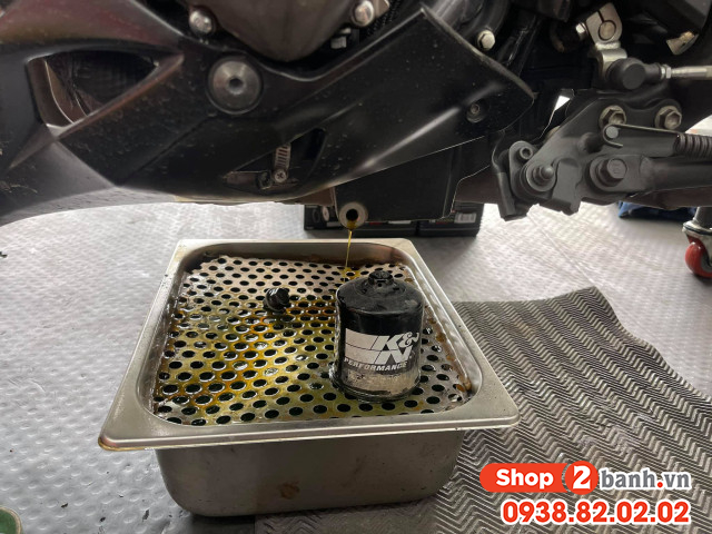 Xe mô tô kawasaki z1000 thay nhớt bao nhiêu lít - 2