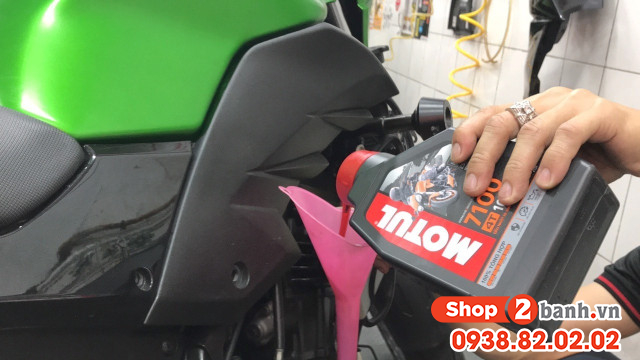 Xe mô tô kawasaki ninja 650 thay nhớt bao nhiêu lít - 5