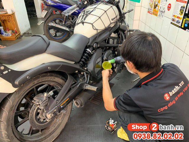 Xe mô tô kawasaki vulcal s 650 thay nhớt bao nhiêu lít - 1
